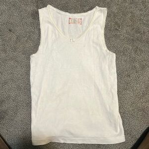 Girls white tank top